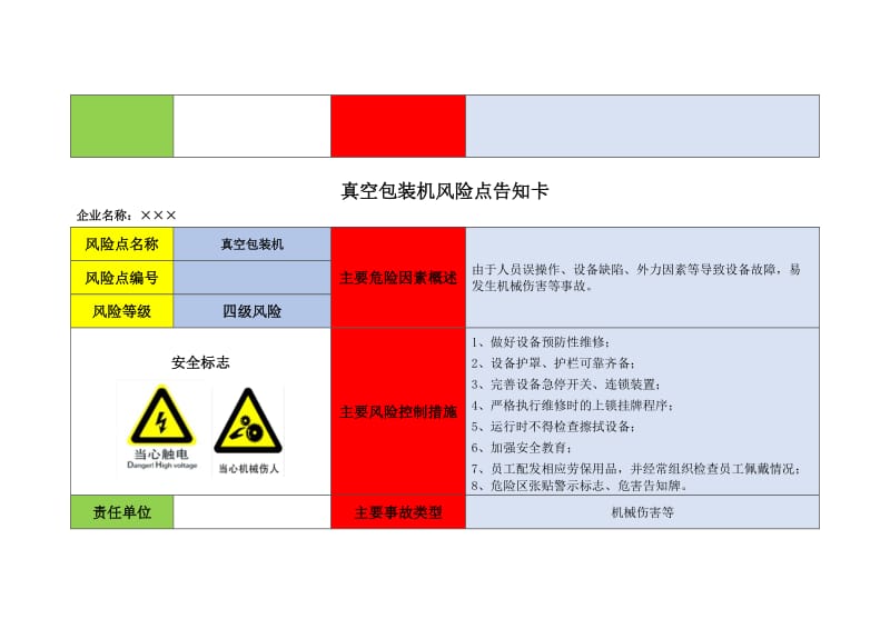 生产经营企业危险源辨识风险点告知卡（全套）.doc_第3页