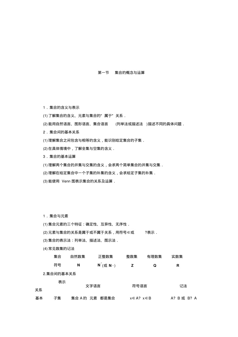 高三数学人教A版理科一轮复习资料(WORD).pdf_第1页