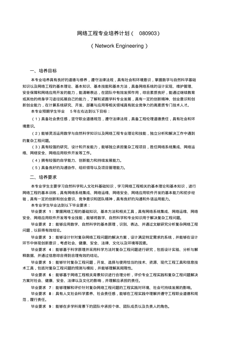 网络工程专业培养计划080903.pdf_第1页