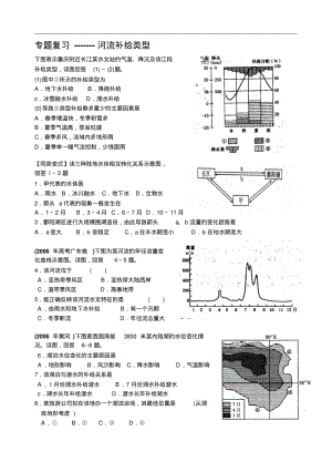 届高考地理专题复习河流补给类型.pdf