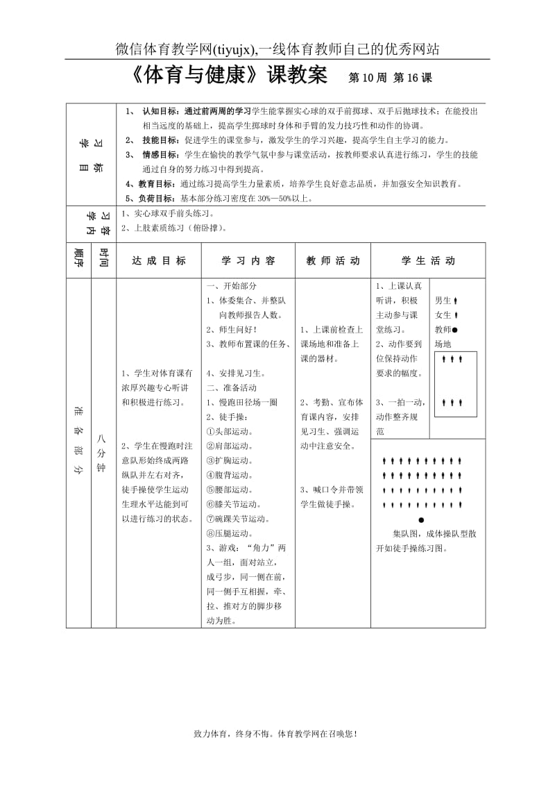 高一年级(体育与健康)教案1116.doc_第1页