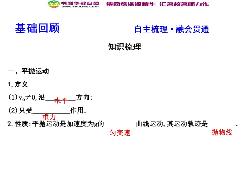 2020届高考物理总复习教科版课件：第4章 曲线运动 万有引力与航天 第2课时 平抛运动 .ppt_第3页