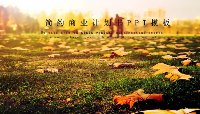 简约商业计划书PPT模板.pptx_第1页