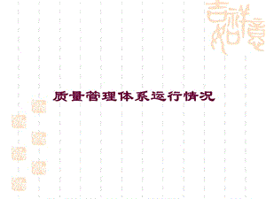 质量管理体系运行情况.ppt