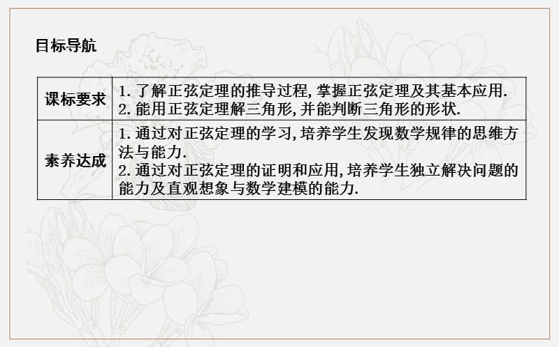 2020版人教A版高中数学必修五导练课件：1.1.1　正弦定理 .ppt_第2页