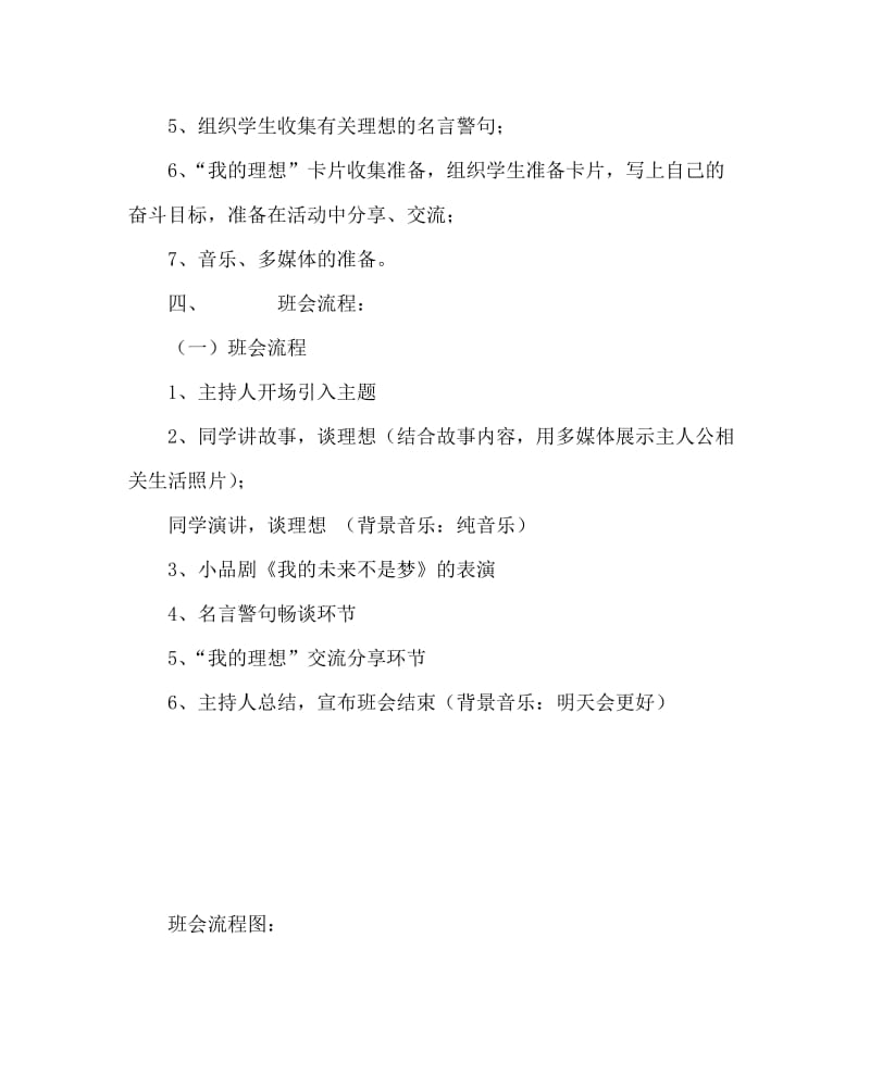 主题班会教案之高中励志主题班会设计方案.doc_第2页