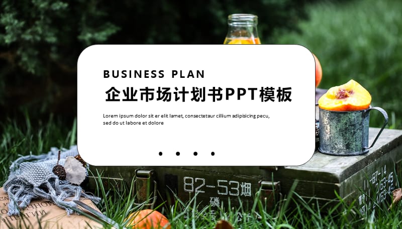 企业市场计划书PPT模板.pptx_第1页