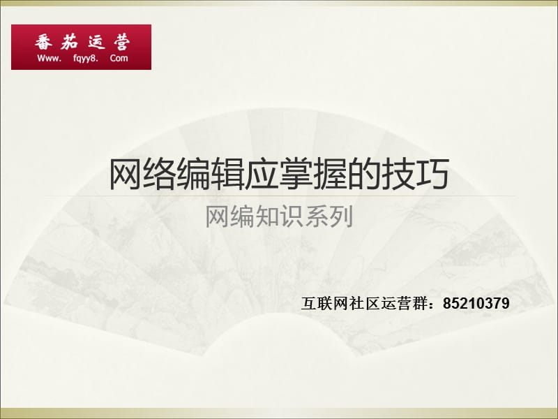 网编知识系列网络编辑应掌握的技巧.ppt_第1页