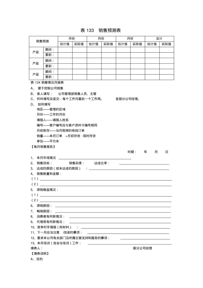 销售业绩预测管理表格.pdf_第1页