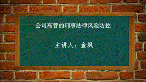 《公司高管的刑事法律风险防控》-金飒剖析.pdf