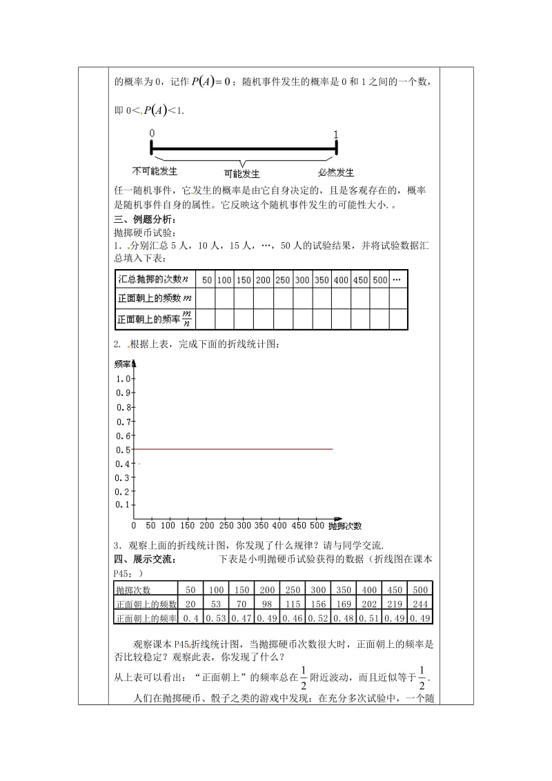 [最新]（苏科版）八年级数学下册：8.3《频率与概率》导学案.doc_第2页