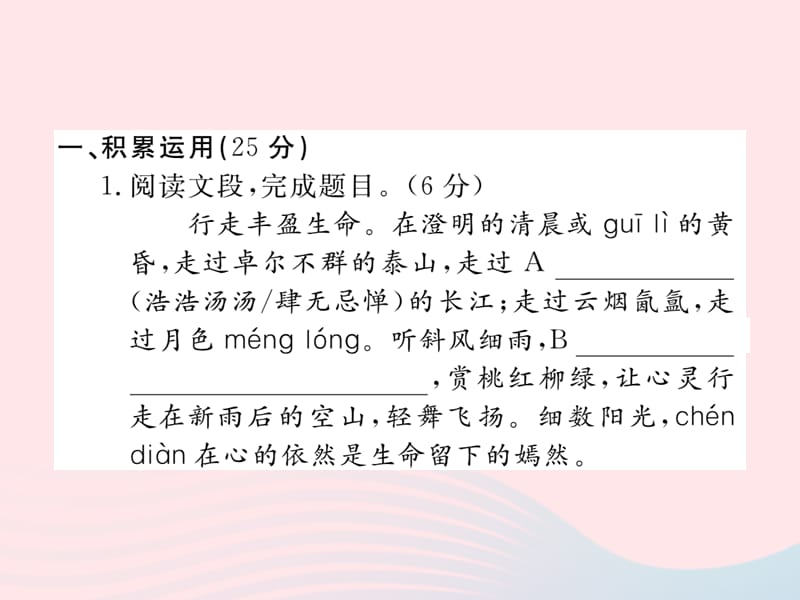 八年级语文下册期中检测卷课件苏教版.ppt_第2页