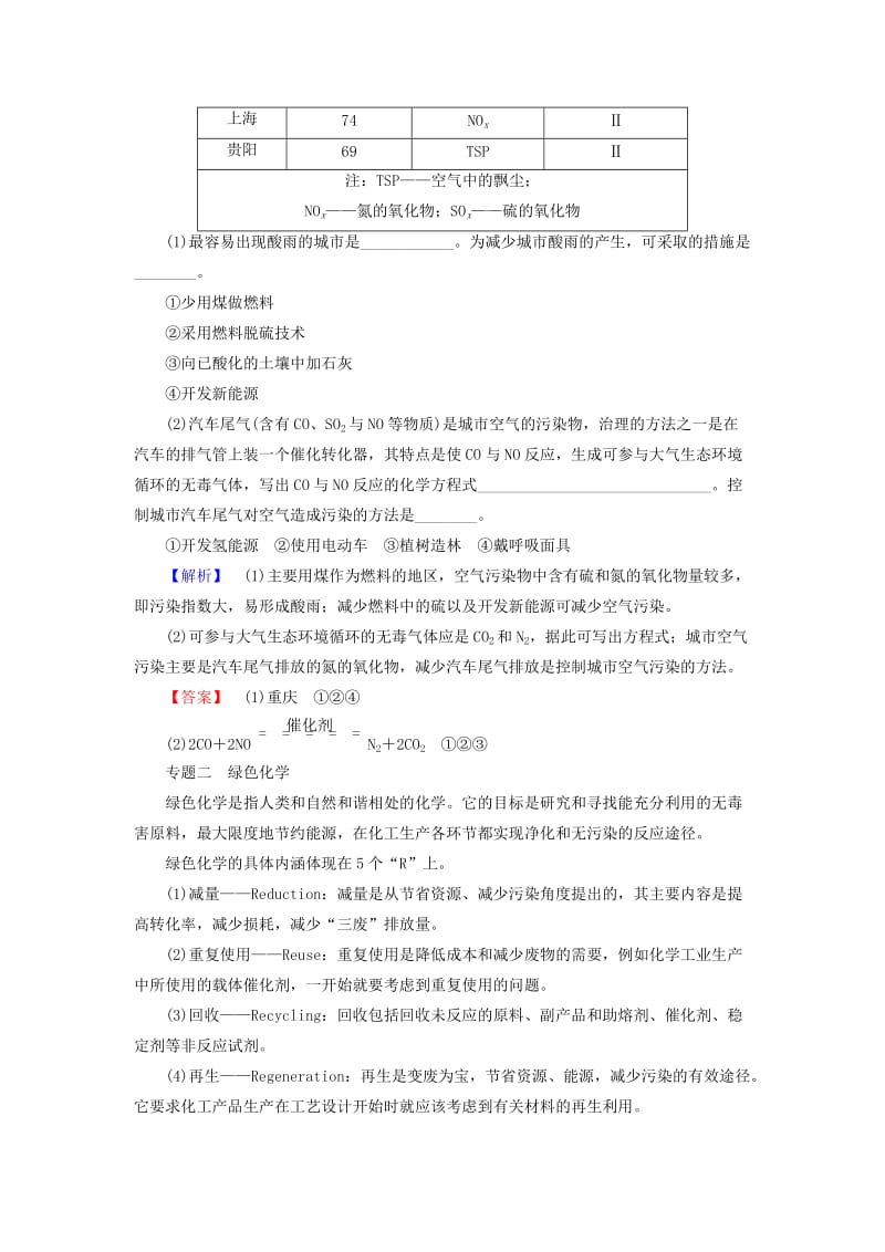 高中化学主题1呵护生存环境主题小结与测评学案鲁科版选修1.doc_第3页