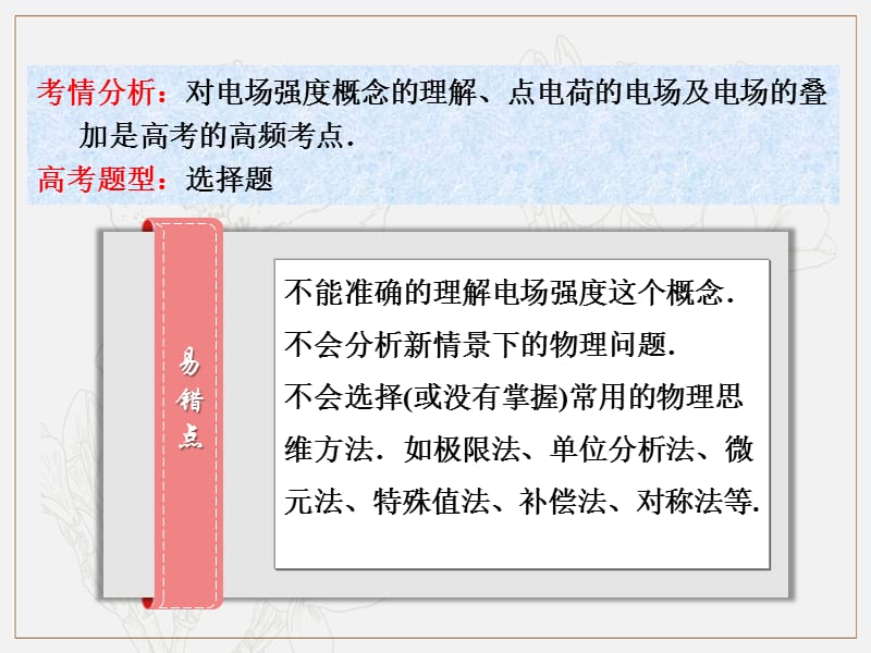 第6章 第1节（课时1） 电场的力的性质：电场强度的理解及合成计算-2018年物理高三一轮总复习课件（鲁教版） .ppt_第3页