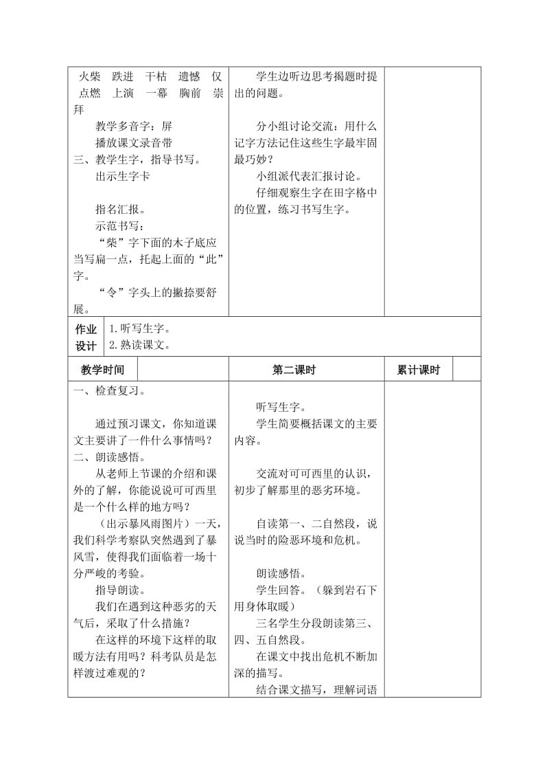 [最新]语文A版三年级语文上册：《最后一根火柴》名师设计.doc_第2页