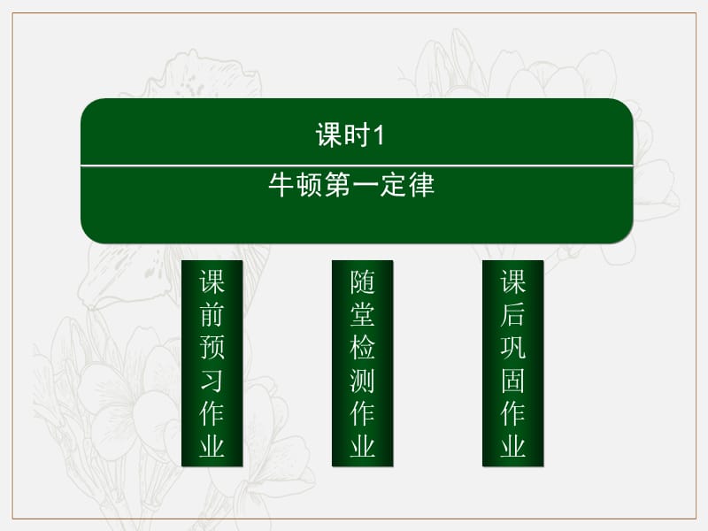 2019-2020学年高一上学期人教版物理必修一课件：第四章牛顿运动定律4-1 .ppt_第2页