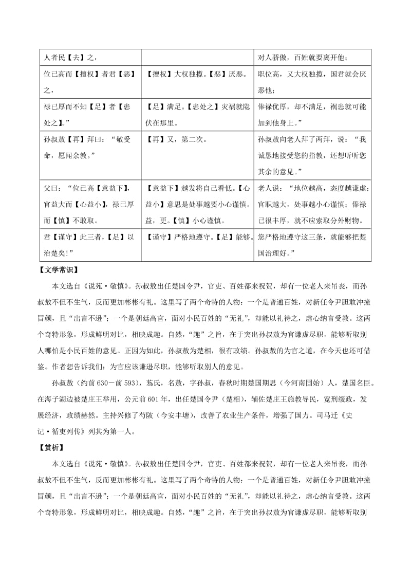 [最新]语文版八年级语文上册：课外文言文精读 (27).doc_第2页