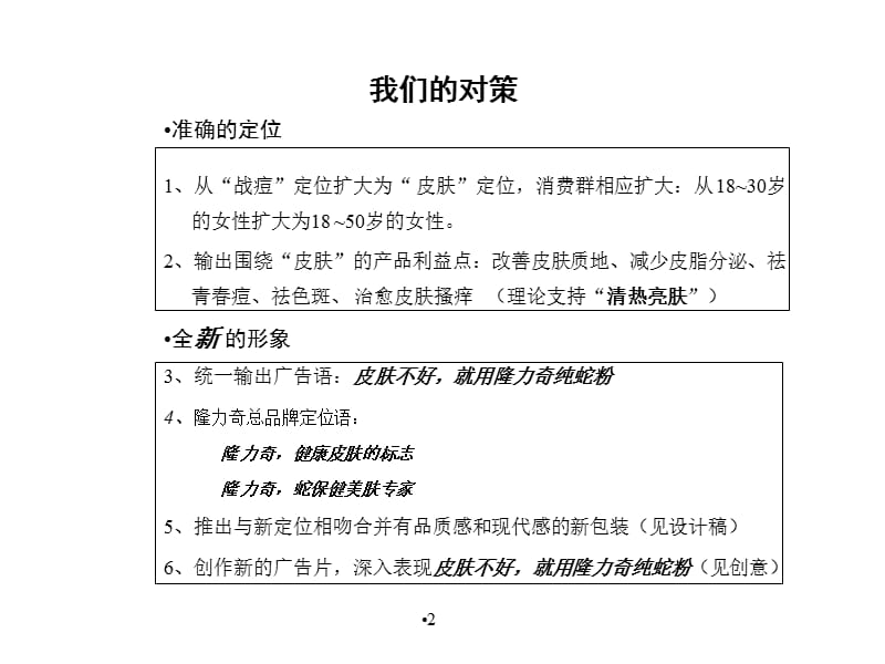 隆力奇纯蛇粉新包装、新广告片方案及夏季广告思路.ppt_第3页