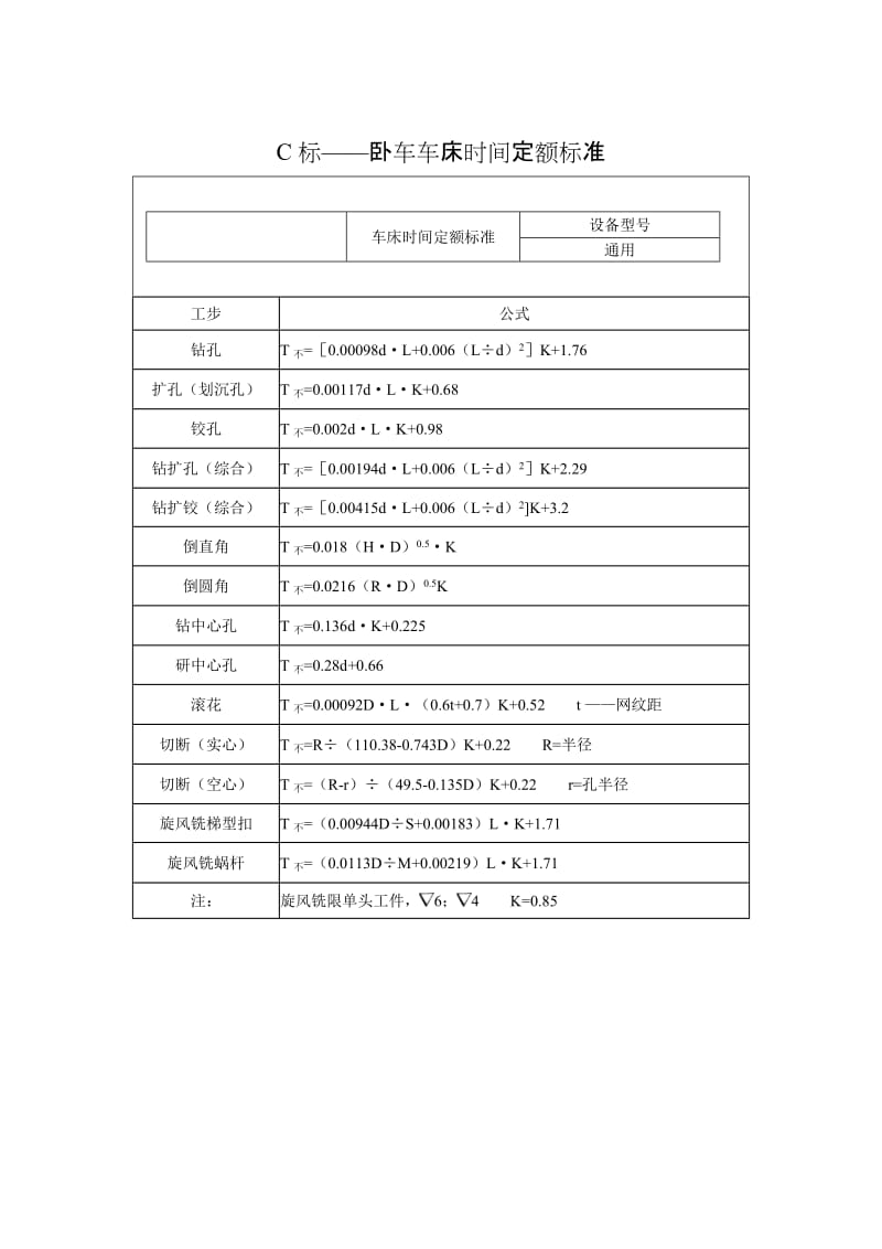 C标——卧车车床时间定额标准.doc_第1页