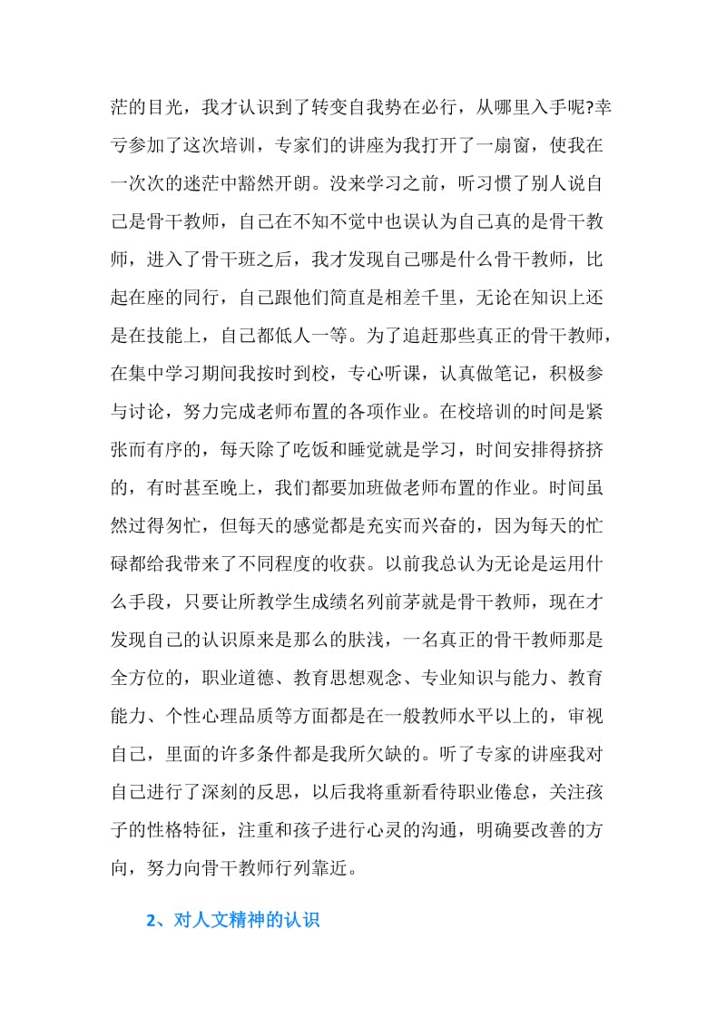 最新县骨干教师培训总结.doc_第2页