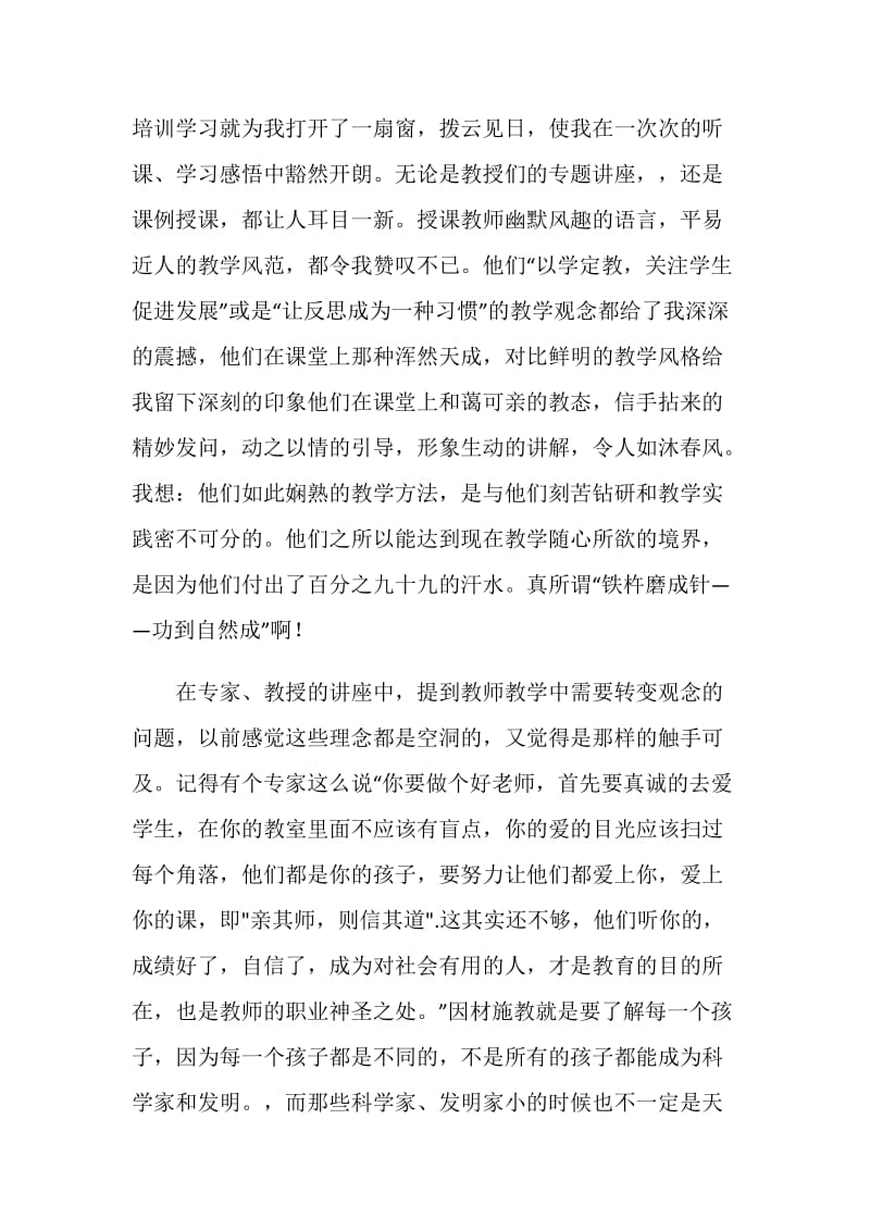 农村中小学教师远程培训学习总结.doc_第2页