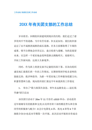 20XX年有关团支部的工作总结.doc