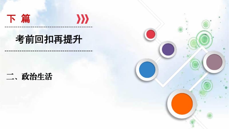 2019-2020学年大二轮高考总复习政治课件：下篇2政治生活.pdf_第1页