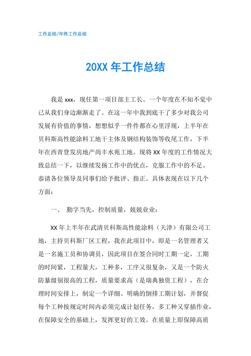 20XX年工作总结.doc_第1页