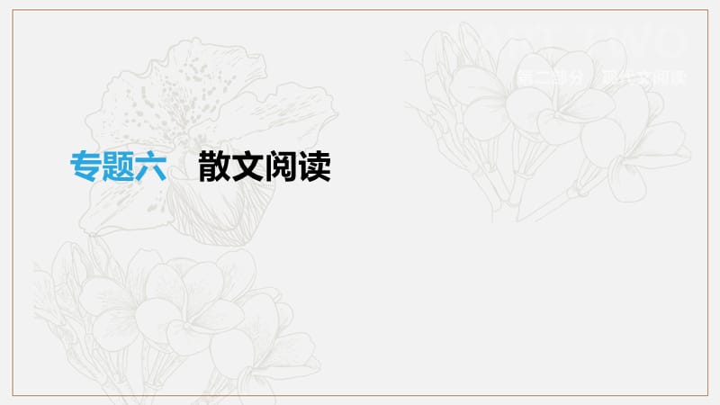 浙江省2019年中考语文总复习第二部分现代文阅读专题06散文阅读课件新人教版.pptx_第1页