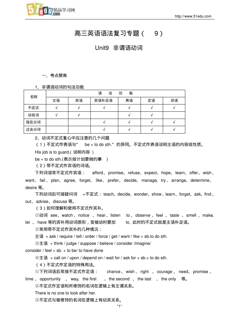 高三英语教案：非谓语动词.pdf_第1页