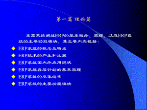 erp系统的概念及特点erp技术的产生和发展.pdf