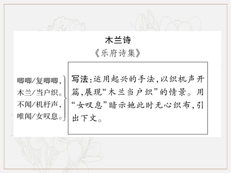 百色专版2019届中考语文总复习专题5古诗词曲赏析七下教材古诗词曲知识梳理课件201902132.ppt_第2页