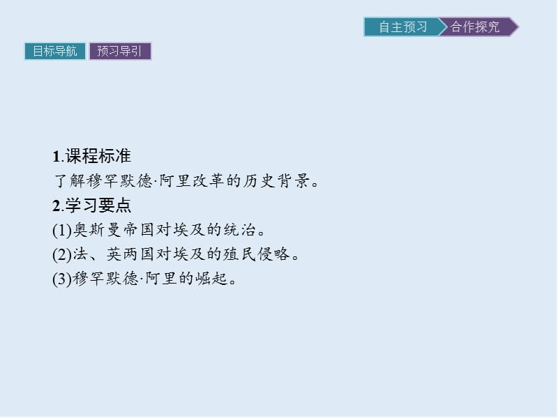 2020版历史人教版选修一课件：第六单元　第1课　18世纪末19世纪初的埃及 .pptx_第3页