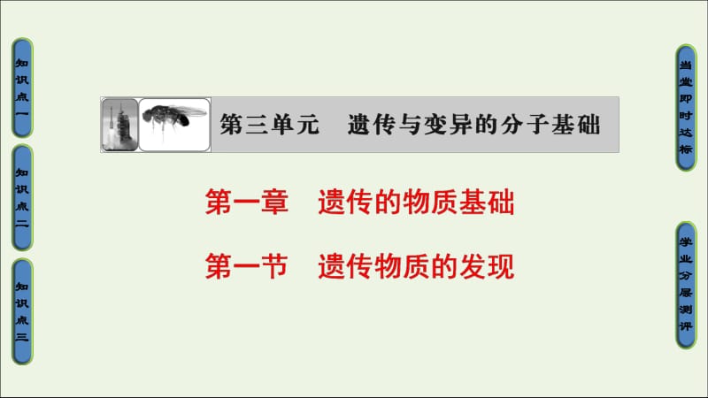 2018-2019高中生物第3单元第1章第1节遗传物质的发现课件中图版必修2.pdf_第1页