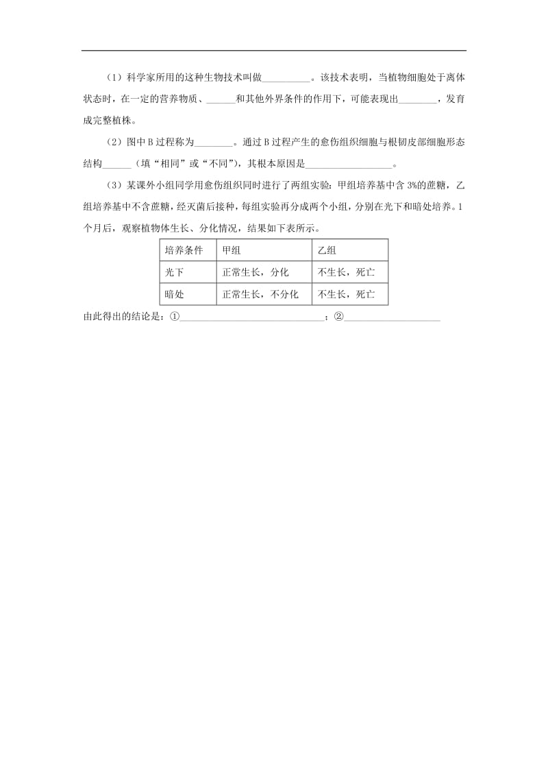 高中生物第一单元第二章第二节植物组织培养自我小测含解析中图版选修32.pdf_第3页