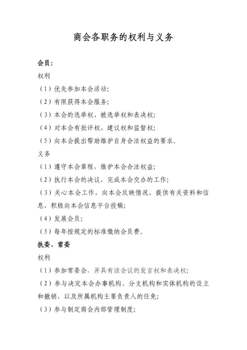 商会各职务的权利与义务.pdf_第1页