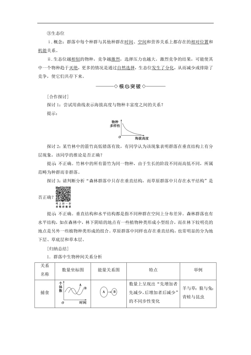 2019-2020学年高中生物第2单元第2章第1节群落的基本特征与结构教案中图版必修3.pdf_第2页