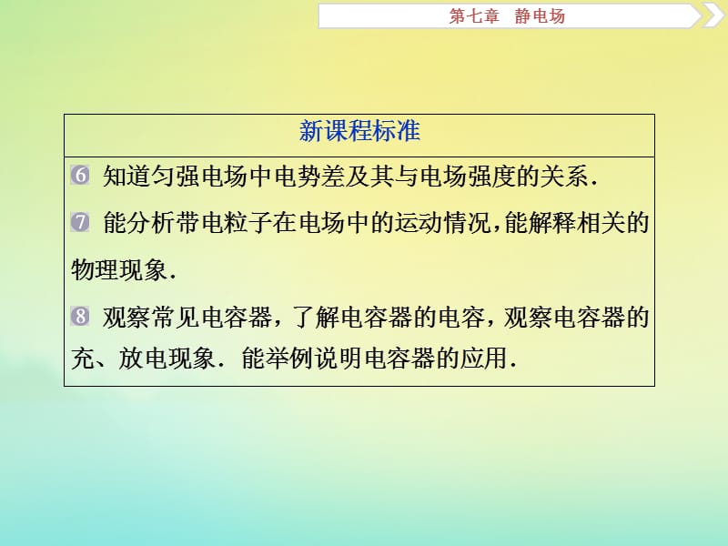 （京津鲁琼版）2020版高考物理总复习课件：第七章第1节电场力的性质课件.ppt_第3页