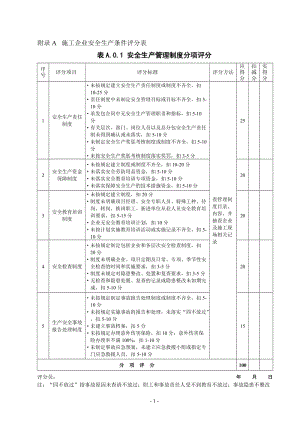 施工企业安全生产条件评分表.doc