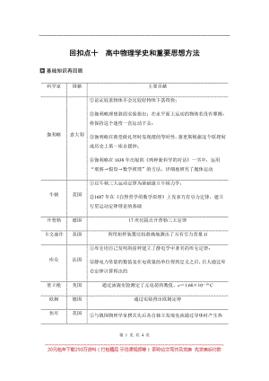 2020高考物理通用版冲刺大二轮讲义：考前十天回扣 回扣点十 Word版含答案.pdf