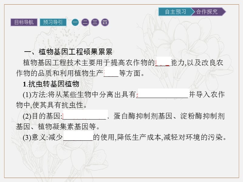 2019-2020学年生物高中人教版选修3课件：专题1　1.3　基因工程的应用 .pptx_第3页