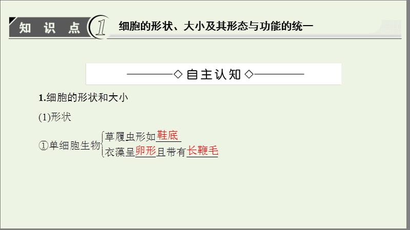 2019-2020学年高中生物第1单元第1章第2节细胞的形态和功能课件中图版必修1.ppt_第3页