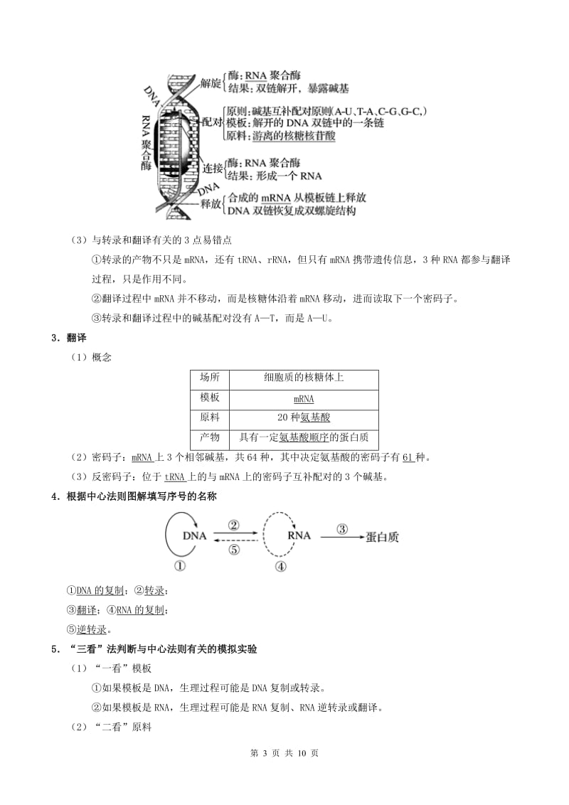 2019年高考生物母题题源系列专题06基因表达含解析.doc_第3页