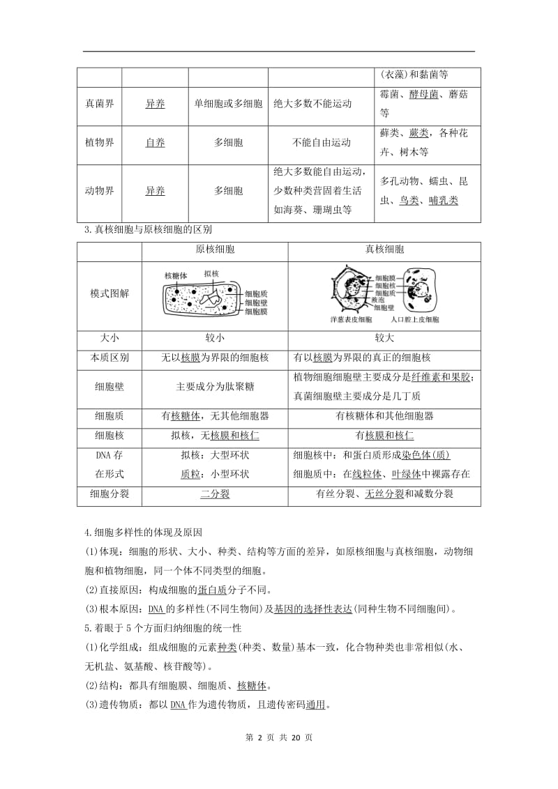 2019版高考生物一轮复习第一单元有机体中的细胞第1讲细胞中的元素和化合物细胞中的无机物教案中图版2.doc_第2页