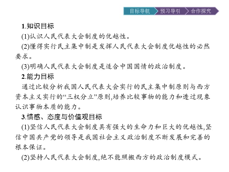 2020版政治人教版选修三课件：专题4 3　人民代表大会制度具有强大生命力 .pptx_第2页