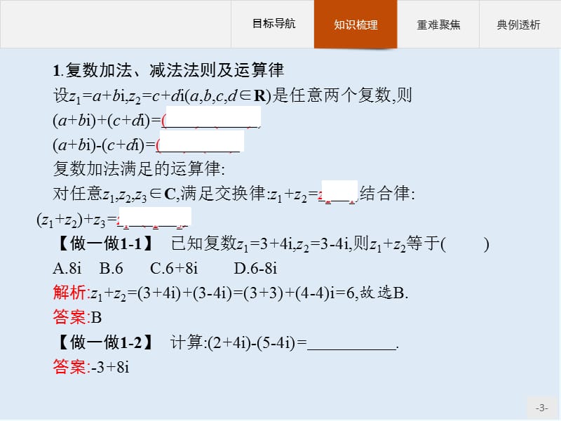 2019-2020学年高二数学人教A版选修2-2课件：3.2.1　复数代数形式的加、减运算及其几何意义 Word版含解析.pptx_第3页