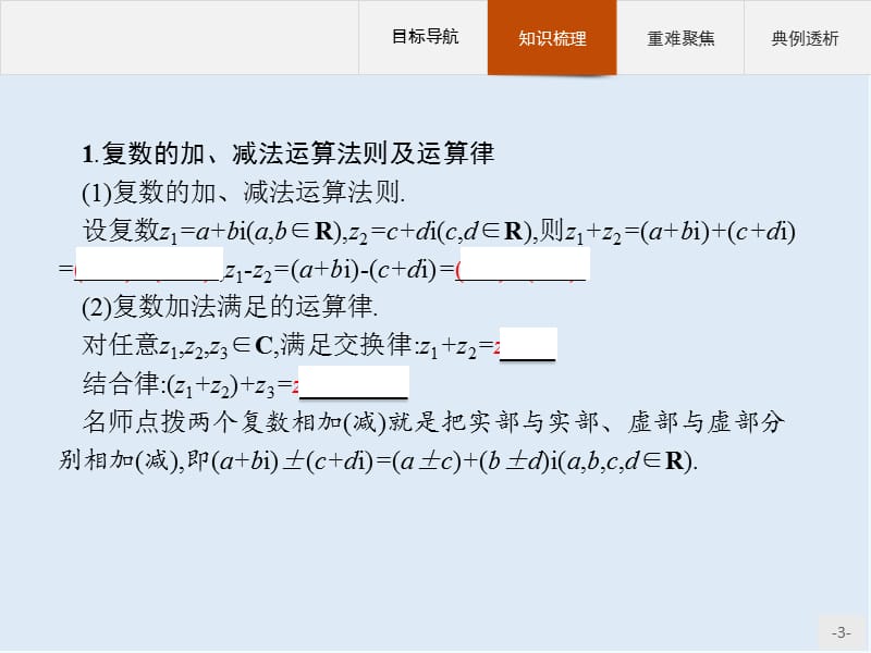 2019-2020学年高二数学人教A版选修1-2课件：3.2.1　复数代数形式的加减运算及其几何意义 .pptx_第3页