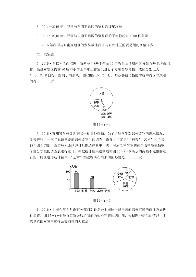 [最新]八年级数学上册第15章数据的收集与表示本章中考演练练习新版华东师大版.doc_第3页