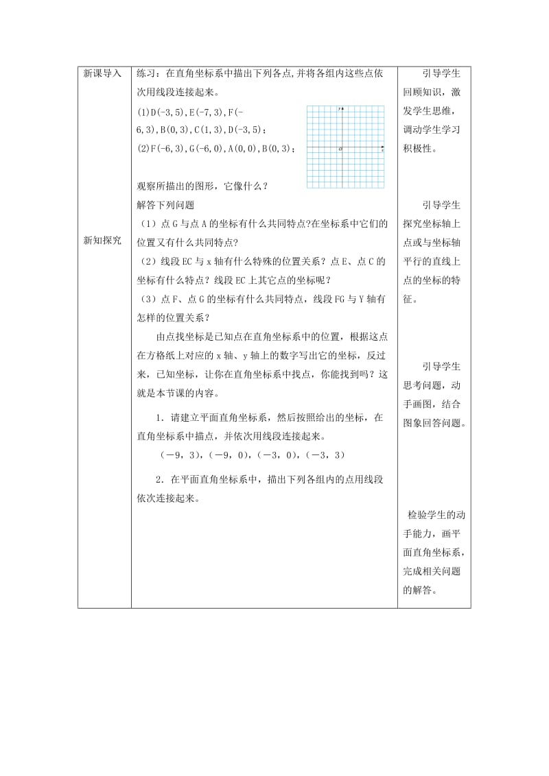 最新 北师大版八年级上册《3.2平面直角坐标系（2）》教学设计.doc_第2页