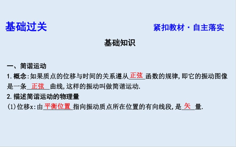 2020版高考物理人教版（山东专用）一轮复习课件：选修3-4 第1节　机械振动 .pdf_第3页